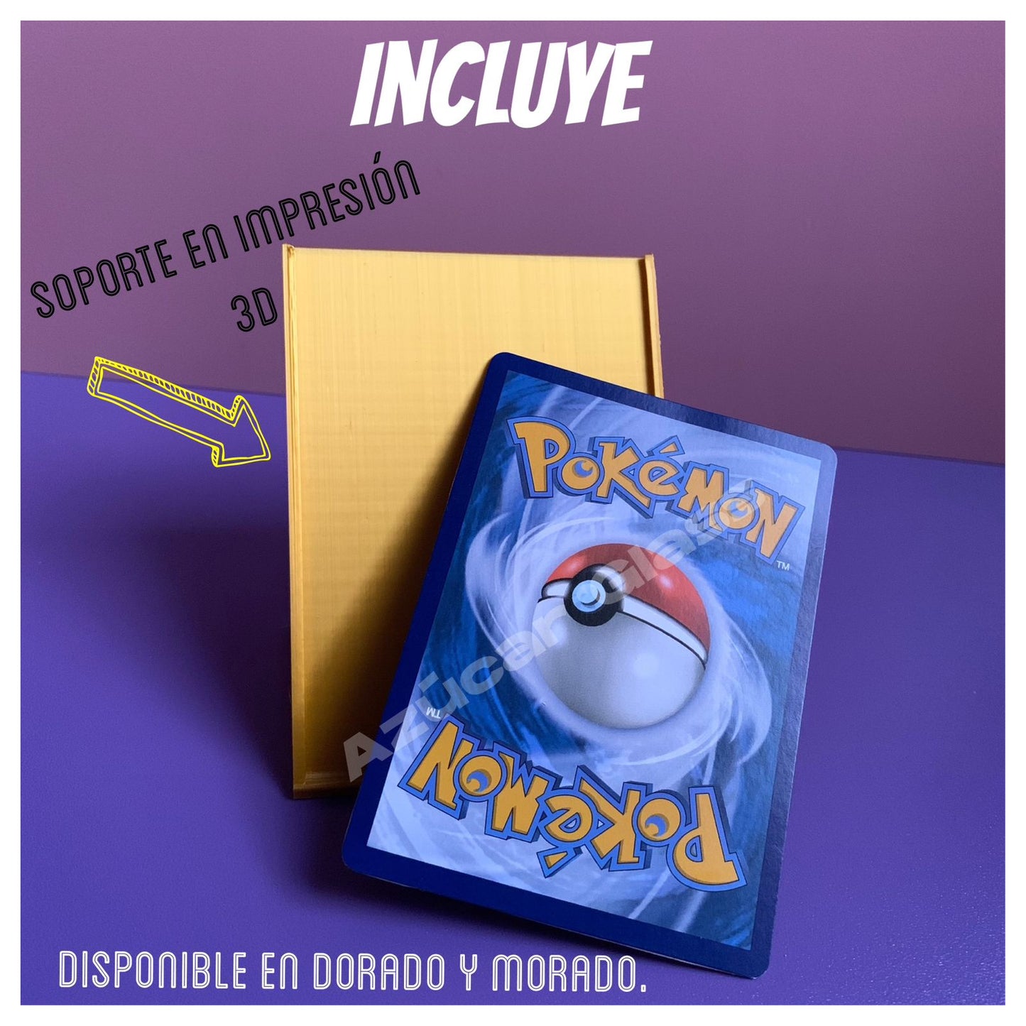 Tarjeta Pokémon Personalizada con Soporte Impreso en 3D