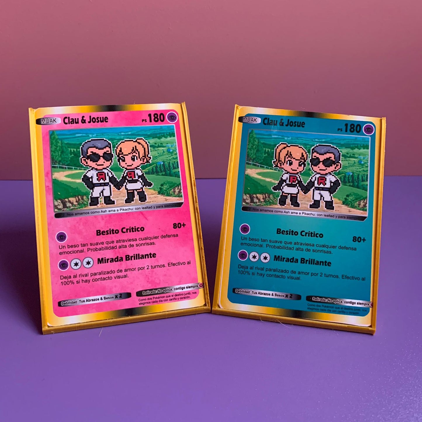 Tarjeta Pokémon Personalizada con Soporte Impreso en 3D