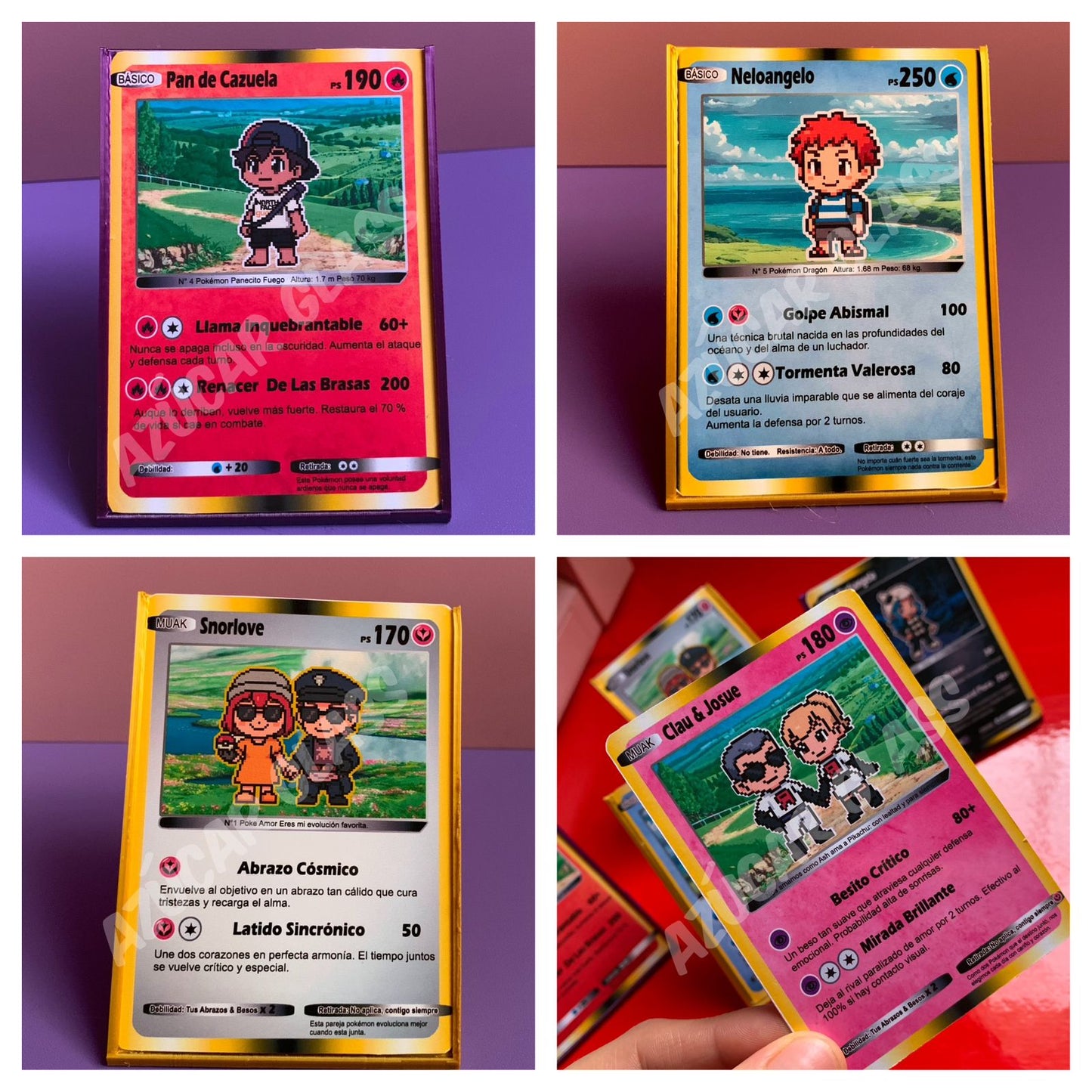 Tarjeta Pokémon Personalizada con Soporte Impreso en 3D
