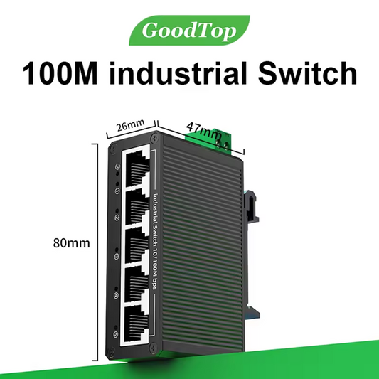 Switch Industrial para Riel Din