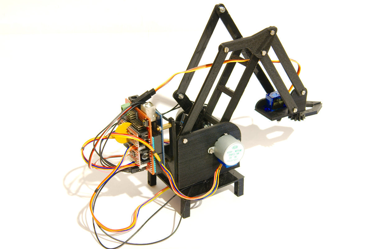 Brazo robotico para servo y motores a pasos