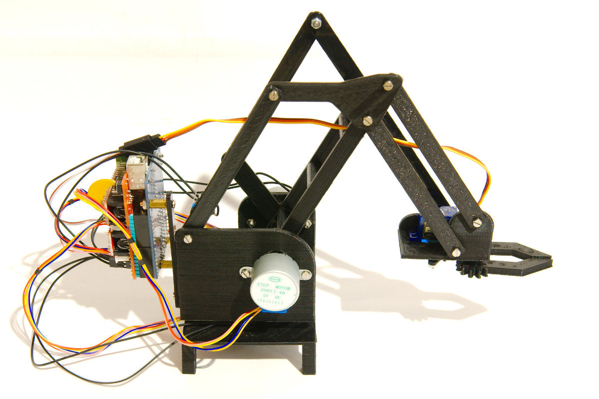 Brazo robotico para servo y motores a pasos